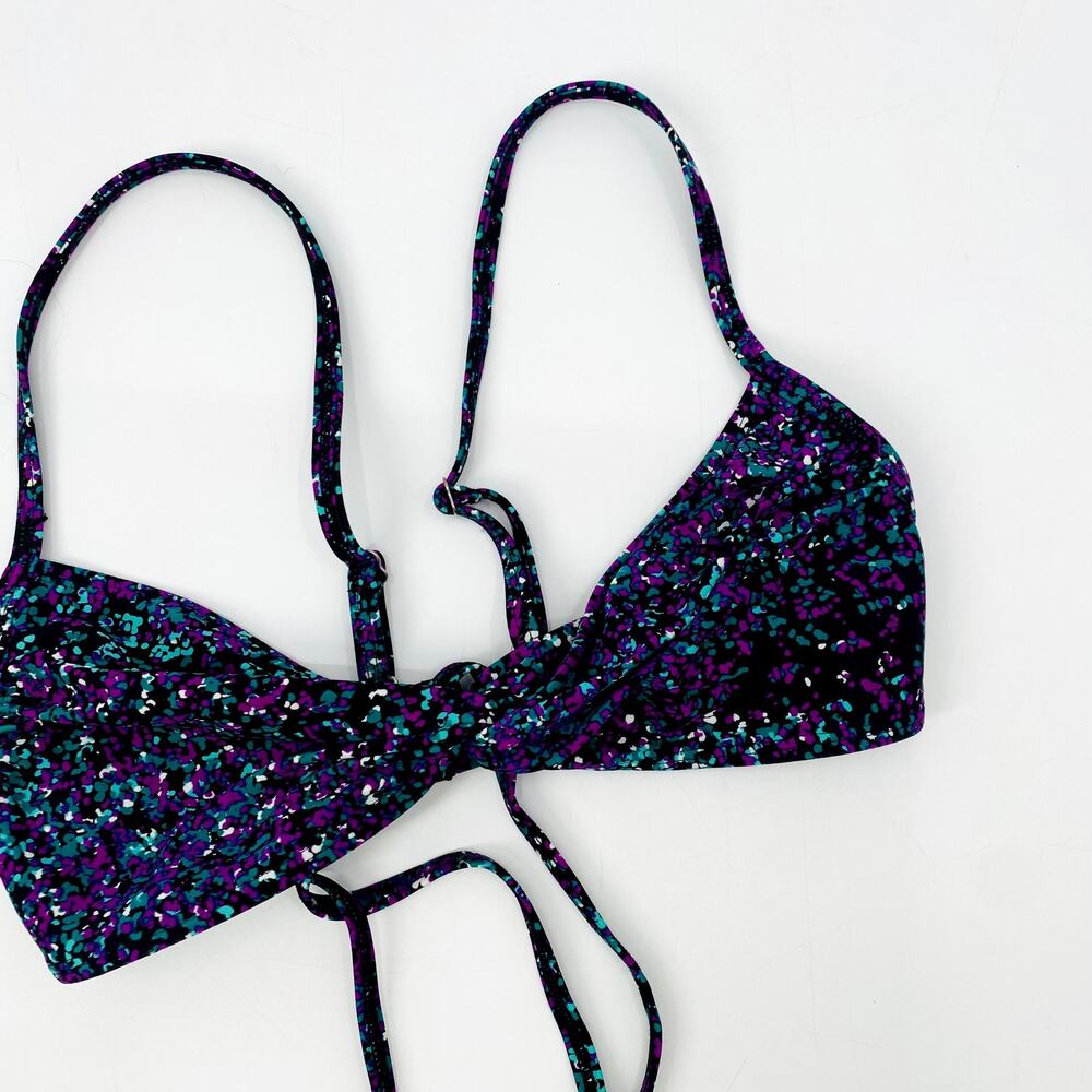 Athleta S purple Santa Cruz Knot Bikini Top